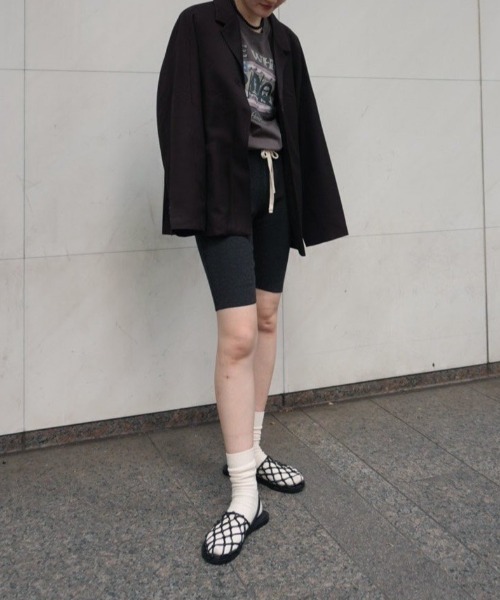 anuke（アンヌーク）の「anuke Rib Biker Pants リブバイカーパンツ