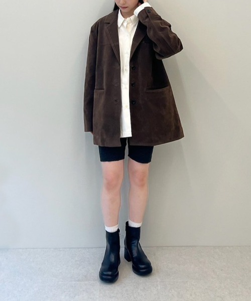 anuke（アンヌーク）の「anuke Rib Biker Pants リブバイカーパンツ