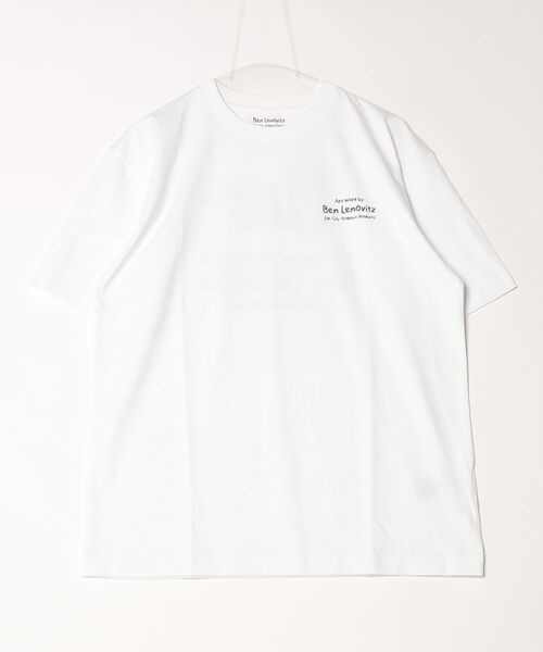 City Ambient Products(シティアンビエントプロダクツ)の「【City Ambient Products別注】Ben Lenovitz: DOG CAT Tシャツ(Tシャツ/カットソー・メンズ・アイボリー/ストーン/ホワイト系/オフホワイト/ナチュラル/ホワイト/ライトホワイト/サンドベージュ/シルバーグレー/オートミール/ホワイト系その他・SMALL/MEDIUM/LARGE/X-LARGE)」の6枚目の写真