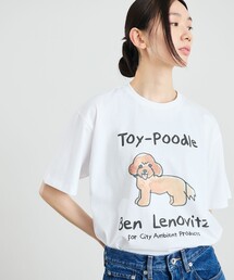 Ben Lenovitz（ベンレノビッツ）の「【City Ambient Products別注】Ben Lenovitz: DOG CAT Tシャツ（Tシャツ/カットソー）」