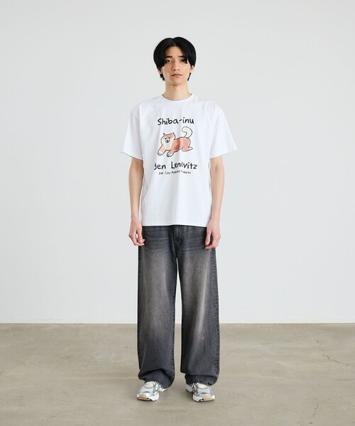 カットソー BEN LENOVITZ Dog Print T-shirts セール】BEN LENOVITZ Dog Print T-shirts（Tシャツ/カットソー