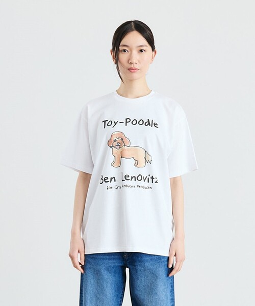 City Ambient Products（シティアンビエントプロダクツ）の「【City Ambient Products別注】Ben Lenovitz: DOG CAT Tシャツ（Tシャツ/カットソー・メンズ・アイボリー/ストーン/ホワイト系/オフホワイト/ナチュラル/ホワイト/ライトホワイト/サンドベージュ/シルバーグレー/オートミール・SMALL/MEDIUM/LARGE）」の19枚目の写真