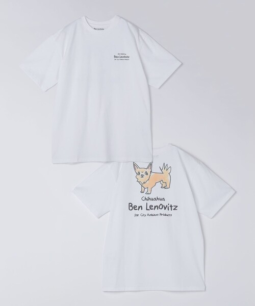 City Ambient Products(シティアンビエントプロダクツ)の「【City Ambient Products別注】Ben Lenovitz: DOG CAT Tシャツ(Tシャツ/カットソー・メンズ・アイボリー/ストーン/ホワイト系/オフホワイト/ナチュラル/ホワイト/ライトホワイト/サンドベージュ/シルバーグレー/オートミール/ホワイト系その他・SMALL/MEDIUM/LARGE/X-LARGE)」の22枚目の写真