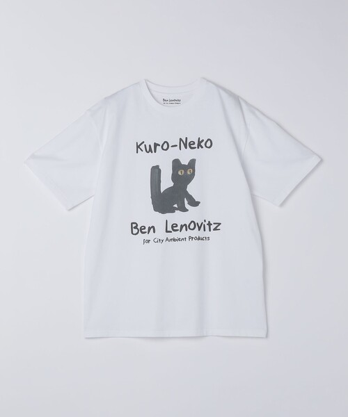 City Ambient Products(シティアンビエントプロダクツ)の「【City Ambient Products別注】Ben Lenovitz: DOG CAT Tシャツ(Tシャツ/カットソー・メンズ・アイボリー/ストーン/ホワイト系/オフホワイト/ナチュラル/ホワイト/ライトホワイト/サンドベージュ/シルバーグレー/オートミール/ホワイト系その他・SMALL/MEDIUM/LARGE/X-LARGE)」の20枚目の写真