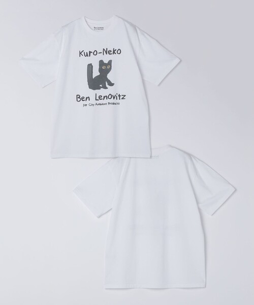 City Ambient Products(シティアンビエントプロダクツ)の「【City Ambient Products別注】Ben Lenovitz: DOG CAT Tシャツ(Tシャツ/カットソー・メンズ・アイボリー/ストーン/ホワイト系/オフホワイト/ナチュラル/ホワイト/ライトホワイト/サンドベージュ/シルバーグレー/オートミール/ホワイト系その他・SMALL/MEDIUM/LARGE/X-LARGE)」の19枚目の写真