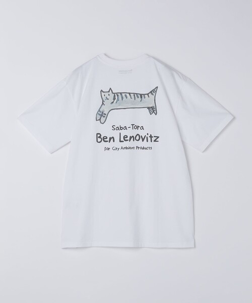 City Ambient Products(シティアンビエントプロダクツ)の「【City Ambient Products別注】Ben Lenovitz: DOG CAT Tシャツ(Tシャツ/カットソー・メンズ・アイボリー/ストーン/ホワイト系/オフホワイト/ナチュラル/ホワイト/ライトホワイト/サンドベージュ/シルバーグレー/オートミール/ホワイト系その他・SMALL/MEDIUM/LARGE/X-LARGE)」の14枚目の写真