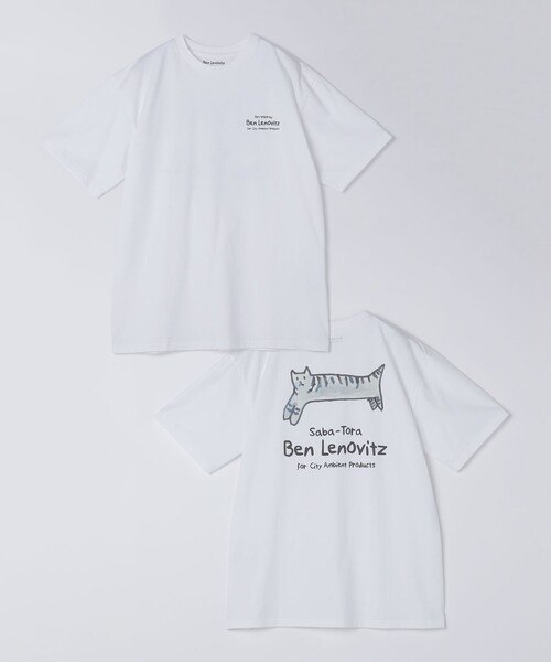City Ambient Products(シティアンビエントプロダクツ)の「【City Ambient Products別注】Ben Lenovitz: DOG CAT Tシャツ(Tシャツ/カットソー・メンズ・アイボリー/ストーン/ホワイト系/オフホワイト/ナチュラル/ホワイト/ライトホワイト/サンドベージュ/シルバーグレー/オートミール/ホワイト系その他・SMALL/MEDIUM/LARGE/X-LARGE)」の13枚目の写真