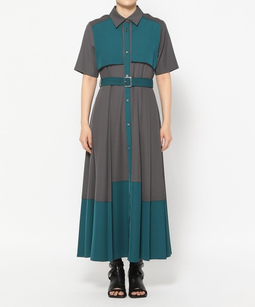 89美品 HARE プリーツ ワンピース HARE ワンピース プリーツカットアウトワンピース(HARE