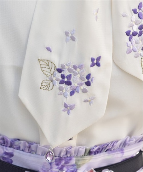 紫陽花刺繍リボンブラウス（シャツ/ブラウス）｜axes femme