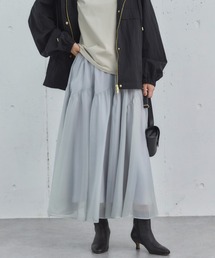 切替ギャザースカート