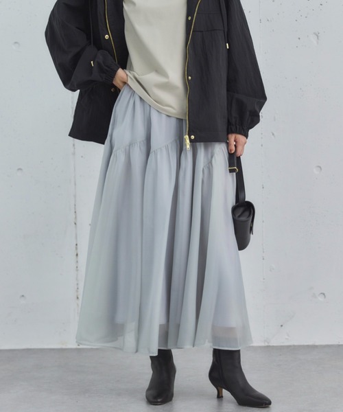 ドゥ アルシーヴ（Doux archives）/切替ギャザースカート セール】切替ギャザースカート（スカート）｜DOUX ARCHIVES（ドゥ