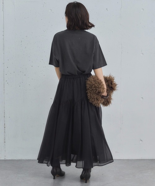 Doux archives（ドゥアルシーヴ）の「切替ギャザースカート（スカート・レディース・アイボリー/ブラック/グレー・FREE）」の11枚目の写真
