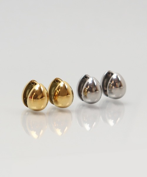 ieLS(イエルズ)の「金属アレルギー対応「ieLS」ステンレス フープピアス(ピアス(両耳用)・レディース・ゴールド/シルバー・ONE SIZE)」の1枚目の写真