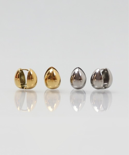 ieLS(イエルズ)の「金属アレルギー対応「ieLS」ステンレス フープピアス(ピアス(両耳用)・レディース・ゴールド/シルバー・ONE SIZE)」の6枚目の写真