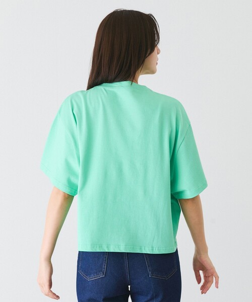 Jayro(ジャイロ)の「シルケット風半袖プルオーバー(Tシャツ/カットソー・レディース・ホワイト系その他/ライトグリーン/ネイビー・M)」の16枚目の写真