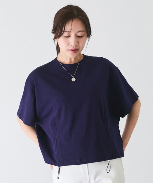 Jayro(ジャイロ)の「シルケット風半袖プルオーバー(Tシャツ/カットソー・レディース・ホワイト系その他/ライトグリーン/ネイビー・M)」の20枚目の写真