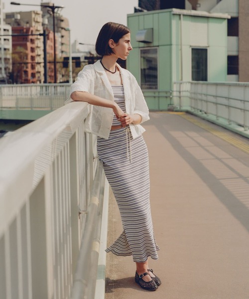 RITA ROW(リタロウ)の「RITA ROW DURAZNO SKIRT(スカート・レディース・ストライプ・MEDIUM)」の2枚目の写真