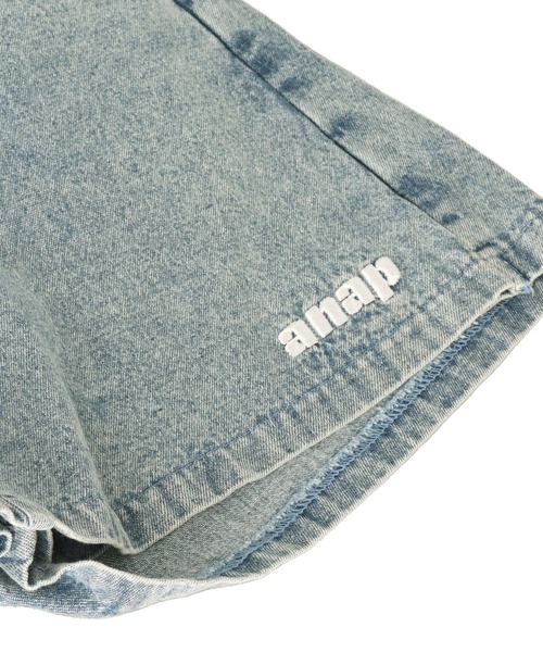 ANAP GiRL(アナップガール)の「ファー シッポ付き フェイクベルトミニ スカパン【キッズお揃い】(スカート・キッズ・カーキ/ライトブルー/ブラック・M/S/XS)」の9枚目の写真