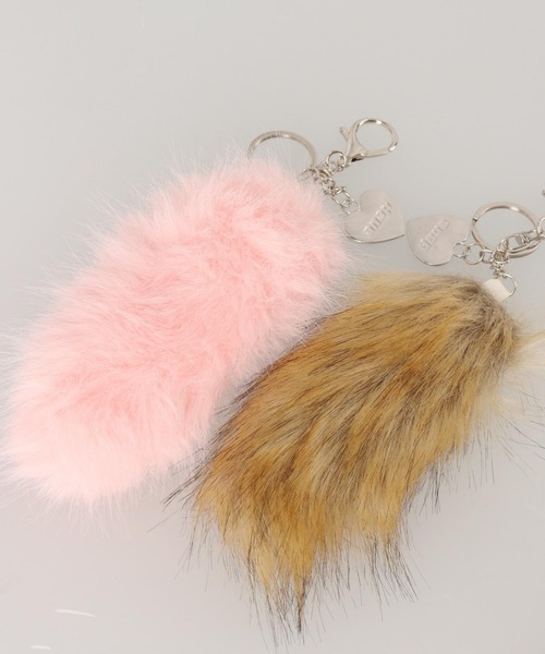 ANAP GiRL(アナップガール)の「ファー シッポ付き フェイクベルトミニ スカパン【キッズお揃い】(スカート・キッズ・カーキ/ライトブルー/ブラック・M/S/XS)」の11枚目の写真