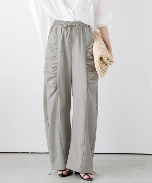 SUGAR BISKET（シュガービスケット）の「ギャザーデザインカーブパンツ