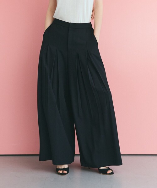 GRACE CLASS(グレースクラス)の「ボックスプリーツパンツ(その他パンツ・レディース・ピンク/ブラック・38/36)」の20枚目の写真