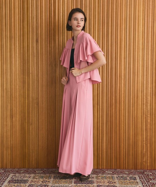 GRACE CLASS(グレースクラス)の「ボックスプリーツパンツ(その他パンツ・レディース・ピンク/ブラック・38/36)」の10枚目の写真