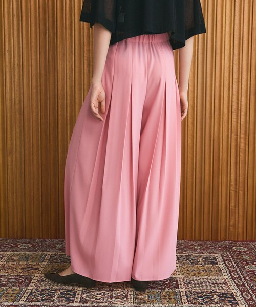 GRACE CLASS(グレースクラス)の「ボックスプリーツパンツ(その他パンツ・レディース・ピンク/ブラック・38/36)」の3枚目の写真