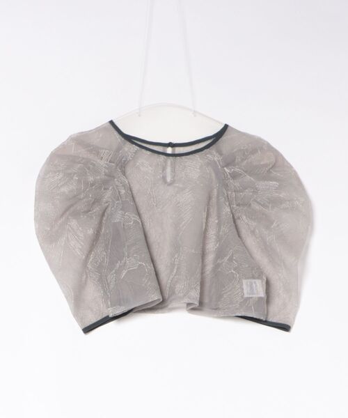 12Twelve Agenda（トゥエルブ　アジェンダ）の「ボリュームスリーブレースボレロブラウス（ワンピース・レディース・ブラウン/ネイビー・M）」の2枚目の写真