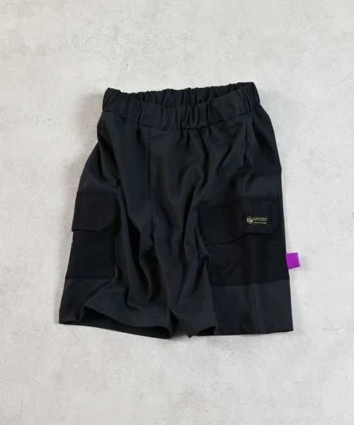 Life Support Products（ライフサポートプロダクツ）の「カーゴポケットショートパンツ（その他パンツ・キッズ・チャコール/カーキ/ベージュ・90/100/110/120/80/130）」の2枚目の写真