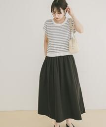 ITEMS URBANRESEARCH | ニットドッキングフレンチワンピース(ワンピース)