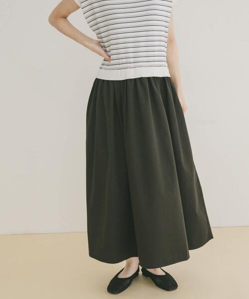 ITEMS URBANRESEARCH（アイテムズ アーバンリサーチ）の「ニットドッキングフレンチワンピース（ワンピース・レディース・ブラック/モカ/ブラック系その他・FREE）」の4枚目の写真