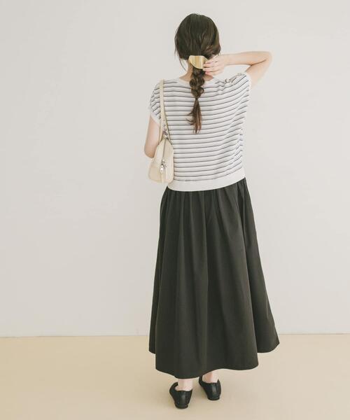 ITEMS URBANRESEARCH（アイテムズ アーバンリサーチ）の「ニットドッキングフレンチワンピース（ワンピース・レディース・ブラック/モカ/ブラック系その他・FREE）」の8枚目の写真