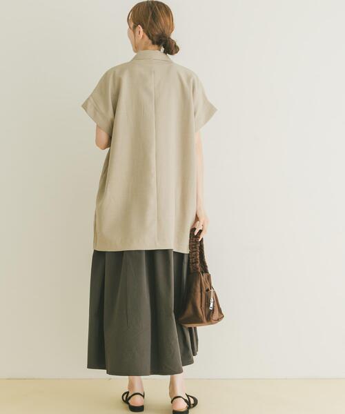 ITEMS URBANRESEARCH（アイテムズ アーバンリサーチ）の「ニットドッキングフレンチワンピース（ワンピース・レディース・ブラック/モカ/ブラック系その他・FREE）」の20枚目の写真