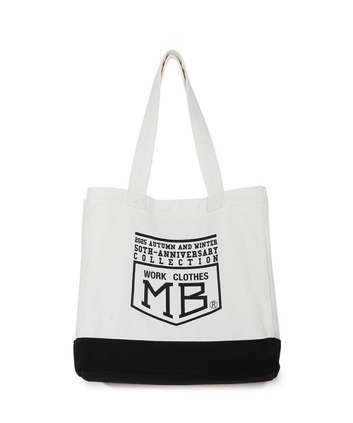MEN'S BIGI（メンズビギ）の「【50th Anniv . 菊池武夫】LOGO TOTE（トートバッグ・メンズ・ブラック/ホワイト系その他・FREE）」の4枚目の写真