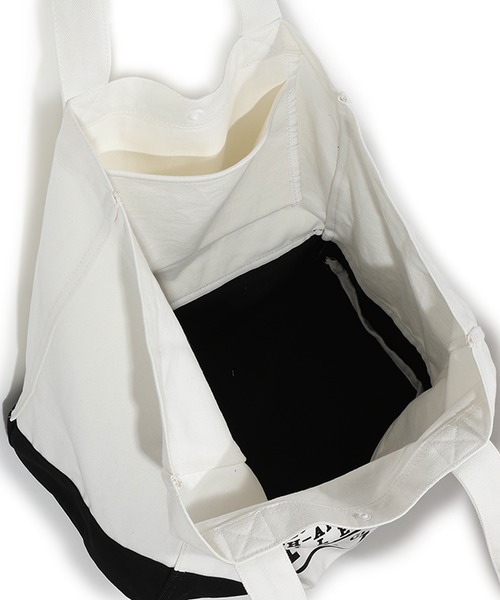MEN'S BIGI（メンズビギ）の「【50th Anniv . 菊池武夫】LOGO TOTE（トートバッグ・メンズ・ブラック/ホワイト系その他・FREE）」の8枚目の写真
