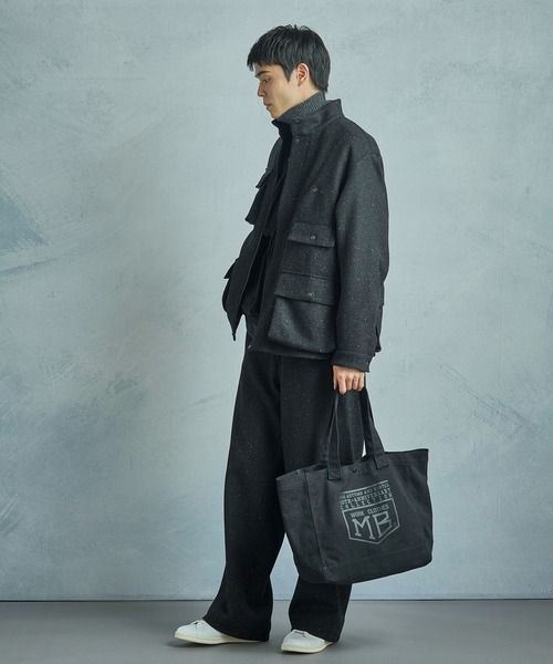MEN'S BIGI（メンズビギ）の「【50th Anniv . 菊池武夫】LOGO TOTE（トートバッグ・メンズ・ブラック/ホワイト系その他・FREE）」の12枚目の写真