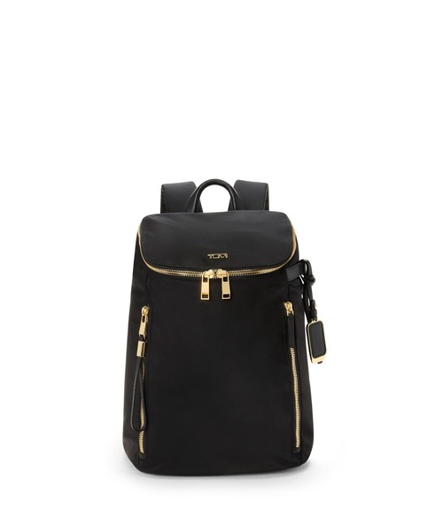 TUMI(トゥミ)の「VOYAGEUR 「イモージェン」バックパック(バックパック/リュック・レディース・ブラック×ゴールド・FREE)」の1枚目の写真