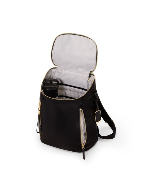 TUMI(トゥミ)の「VOYAGEUR 「イモージェン」バックパック(バックパック/リュック・レディース・ブラック×ゴールド・FREE)」の3枚目の写真