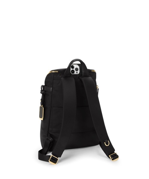 TUMI(トゥミ)の「VOYAGEUR 「イモージェン」バックパック(バックパック/リュック・レディース・ブラック×ゴールド・FREE)」の4枚目の写真