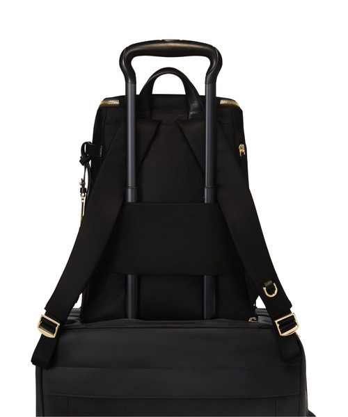 TUMI(トゥミ)の「VOYAGEUR 「イモージェン」バックパック(バックパック/リュック・レディース・ブラック×ゴールド・FREE)」の5枚目の写真