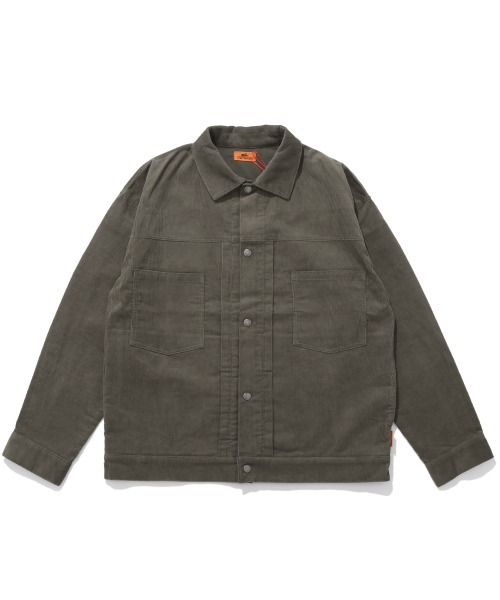 KRIFF MAYER（クリフメイヤー）の「コーデュロイトラッカーCPO JK（シャツ/ブラウス・メンズ・ベージュ/ネイビー/ダークブラウン/グレー・MEDIUM/LARGE/X-LARGE）」の18枚目の写真