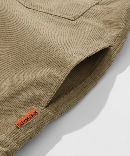 KRIFF MAYER（クリフメイヤー）の「コーデュロイトラッカーCPO JK（シャツ/ブラウス・メンズ・ベージュ/ネイビー/ダークブラウン/グレー・MEDIUM/LARGE/X-LARGE）」の9枚目の写真