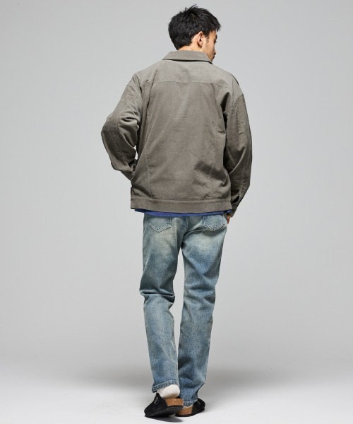 KRIFF MAYER（クリフメイヤー）の「コーデュロイトラッカーCPO JK（シャツ/ブラウス・メンズ・ベージュ/ネイビー/ダークブラウン/グレー・MEDIUM/LARGE/X-LARGE）」の15枚目の写真