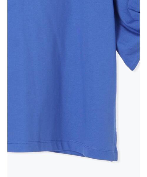 Samansa Mos2 blue(サマンサモスモスブルー)の「ツイストスリーブTシャツ(Tシャツ/カットソー・レディース・オフホワイト/ブルー/ブラック・F)」の15枚目の写真