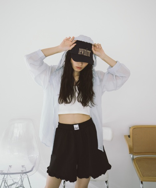 ブラウス シャツ 「25AW PRE-ORDER」Oversized Shirt With Babushka/バブーシュカ付きオーバーサイズシャツ「M オーバーサイズベーシックシャツ（シャツ/ブラウス）｜Louere