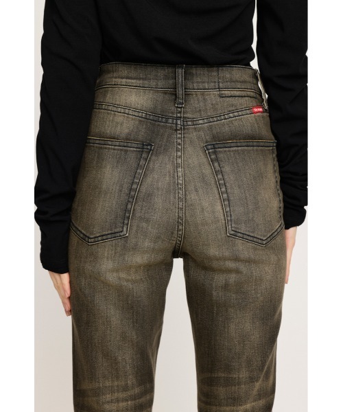 SLY（スライ）の「HW FLARE PT-C WITH ROICA(R)EF ハイウエスト フレアパンツ シー ウィズロイカ アールイーエフ（デニムパンツ・レディース・ブラック系その他2/ライトブルー/ブルー・25inch/24inch/23inch/22inch/26inch）」の22枚目の写真