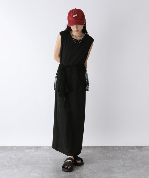 JEANASIS（ジーナシス）の「マルチWAYレースビスチェ2Pワンピース/572862（ワンピース・レディース・ブラック/ブラウン/ベージュ・FREE）」の15枚目の写真