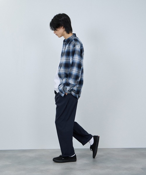 NAVY（ネイビー）の「「毎日はきたくなるラクラクパンツ」イージーワイドパンツ【抗菌防臭加工】（その他パンツ・メンズ・ベージュ/ネイビー/チャコールグレー/ブラック・XL/L/M/S）」の6枚目の写真