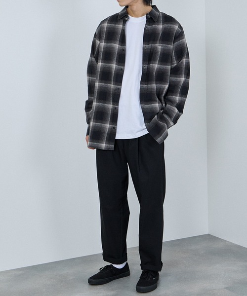 NAVY（ネイビー）の「「毎日はきたくなるラクラクパンツ」イージーワイドパンツ【抗菌防臭加工】（その他パンツ・メンズ・ベージュ/ネイビー/チャコールグレー/ブラック・XL/L/M/S）」の5枚目の写真