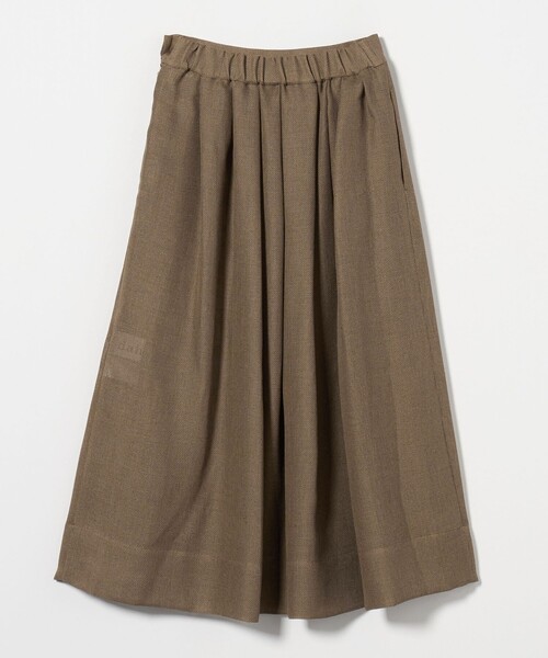 dahl'ia(ダリア)の「<dahl’ia>タック フレアスカート(スカート・レディース・ブラウン系・FREE)」の2枚目の写真